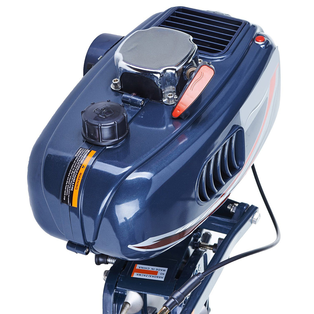 Hangkai 3.5HP Heavy Duty Boat Motor 2 Stroke Outboard with Water Air Cooling System